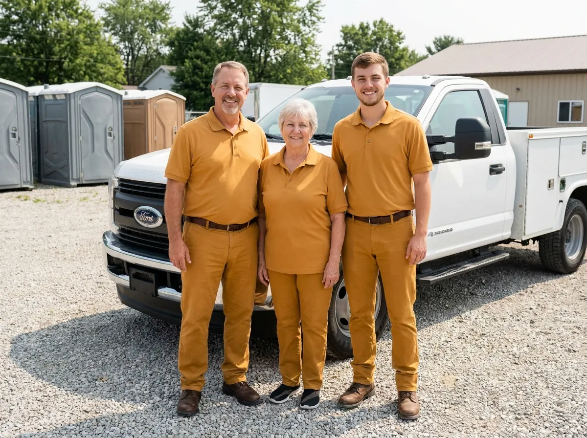 OnTime Portable Toilet Rentals portable toilet rentals team in Xenia, OH